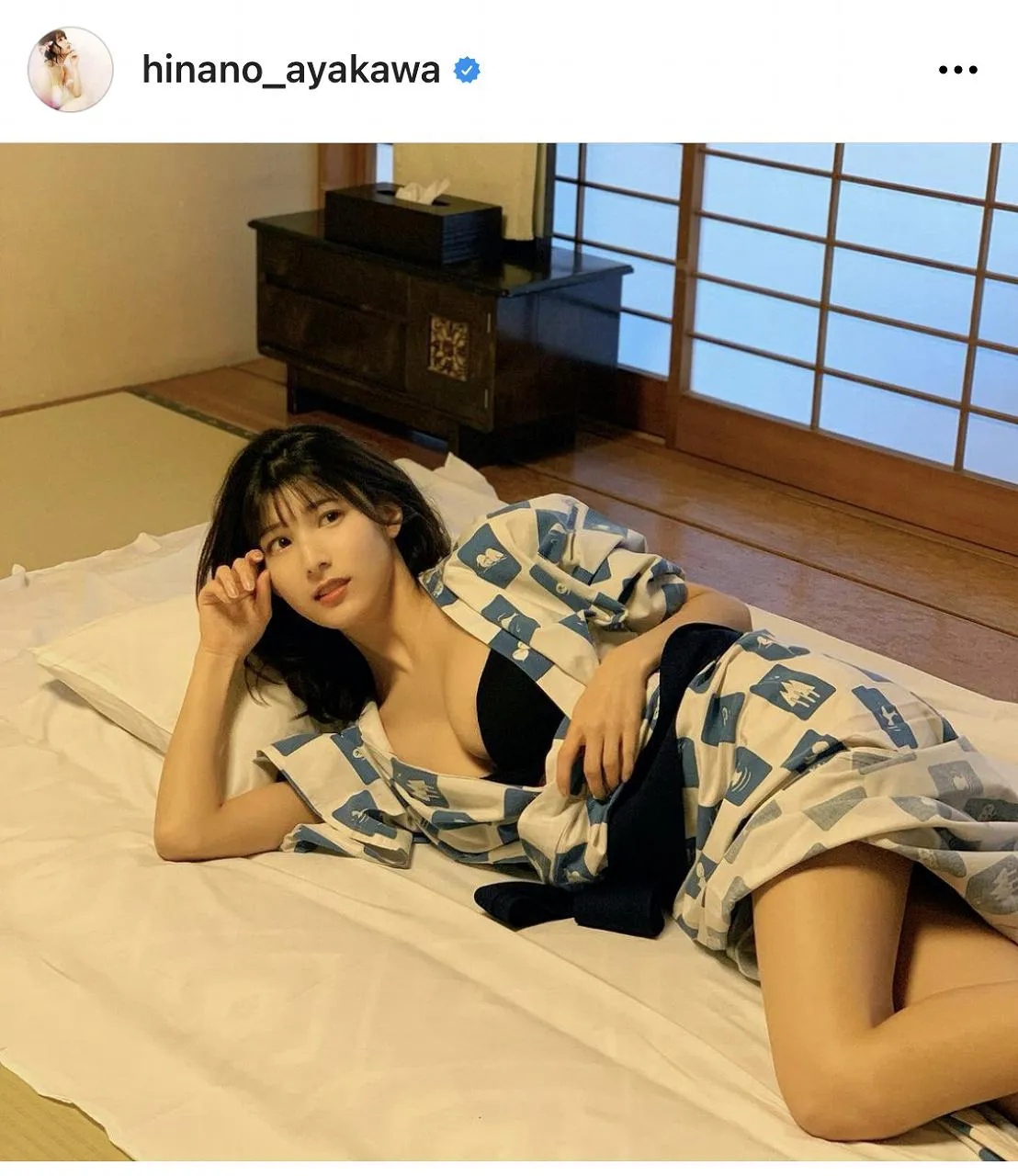 ※画像は彩川ひなの(hinano_ayakawa)オフィシャルInstagramのスクリーンショット