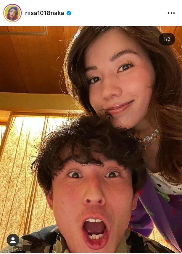 結婚8周年の日に投稿された仲里依紗＆中尾明慶の夫婦SHOT