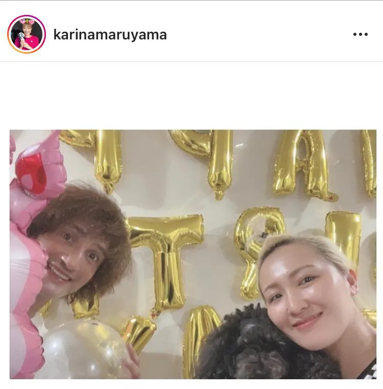 ※丸山桂里奈公式Instagram(karinamaruyama)のスクリーンショット