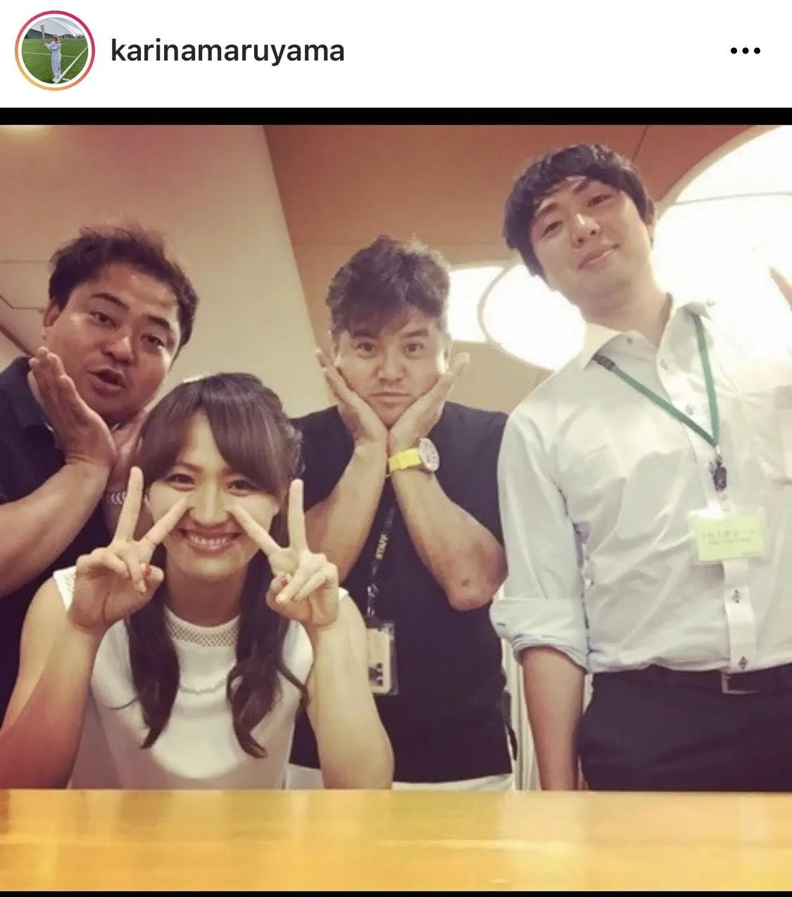 ※丸山桂里奈公式Instagram(karinamaruyama)のスクリーンショット