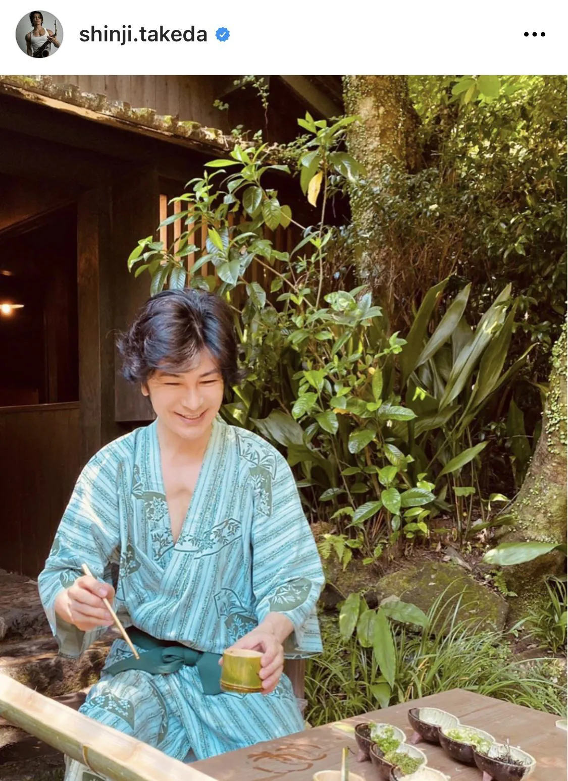 浴衣姿の武田真治