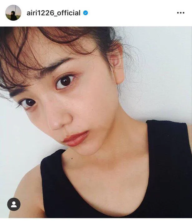 ※松井愛莉(airi1226_official)オフィシャルInstagramのスクリーンショット