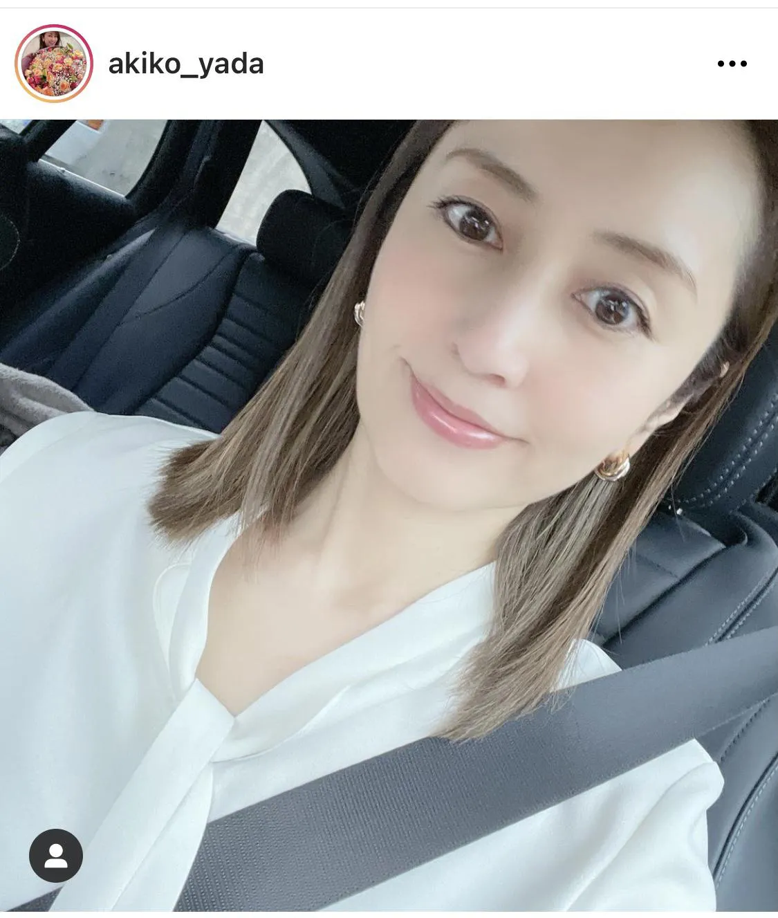 ※矢田亜希子公式Instagram(akiko_yada)のスクリーンショット