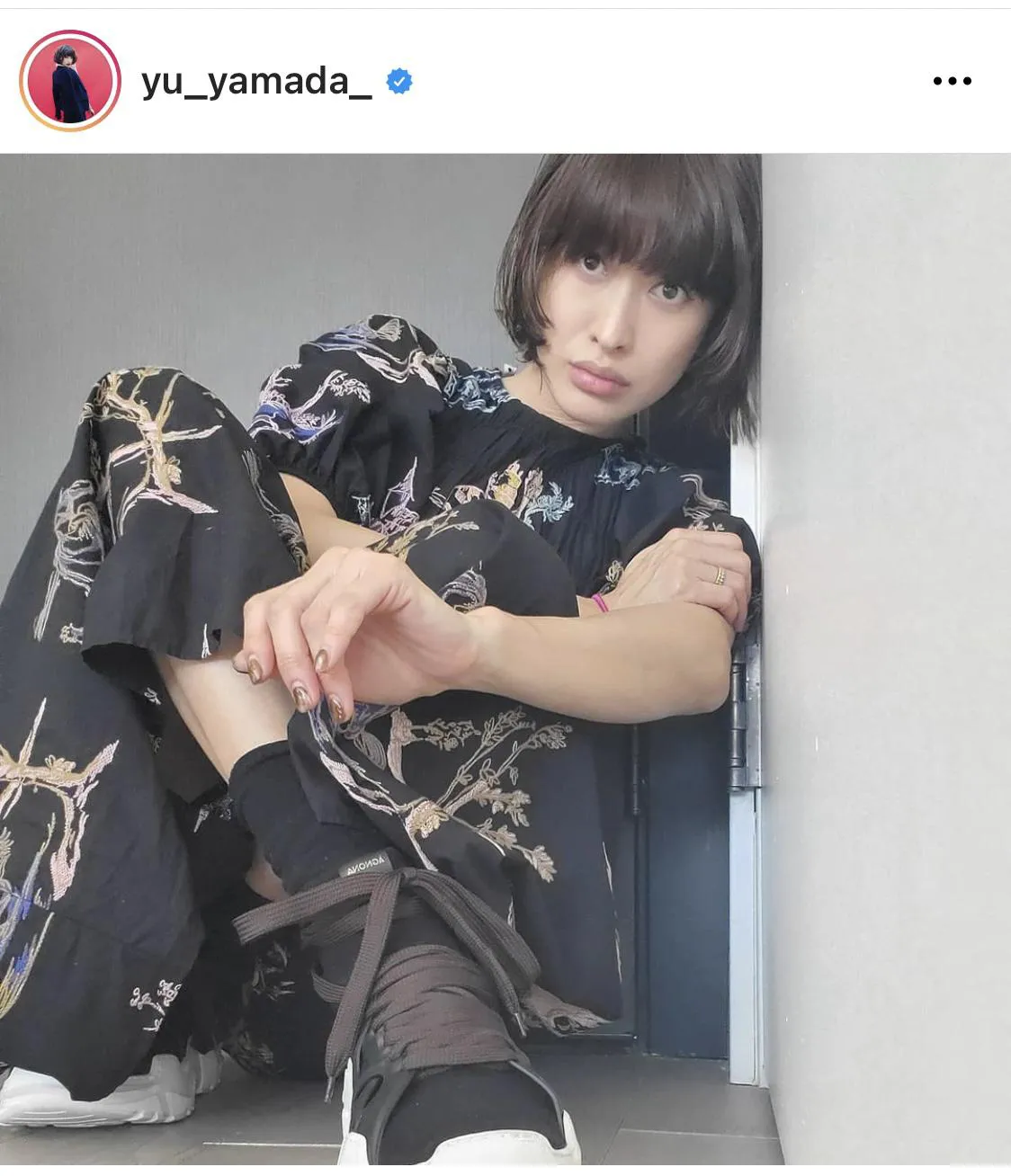 ※山田優公式Instagram(yu_yamada_)のスクリーンショット