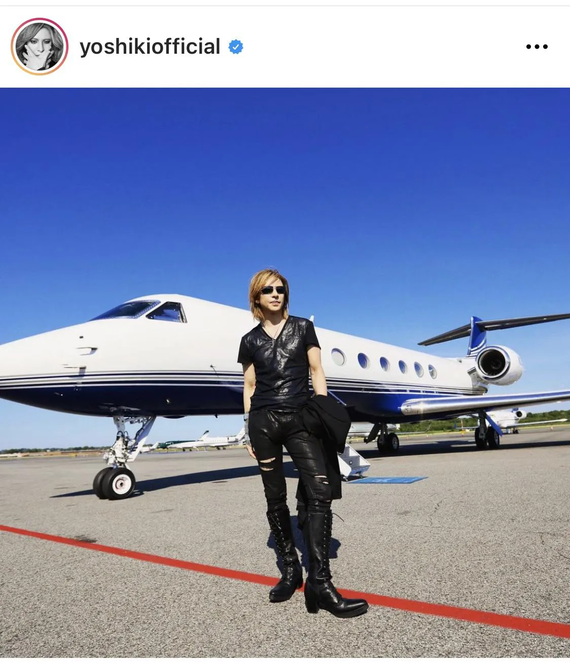 ※YOSHIKI公式Instagram(yoshikiofficial)のスクリーンショット