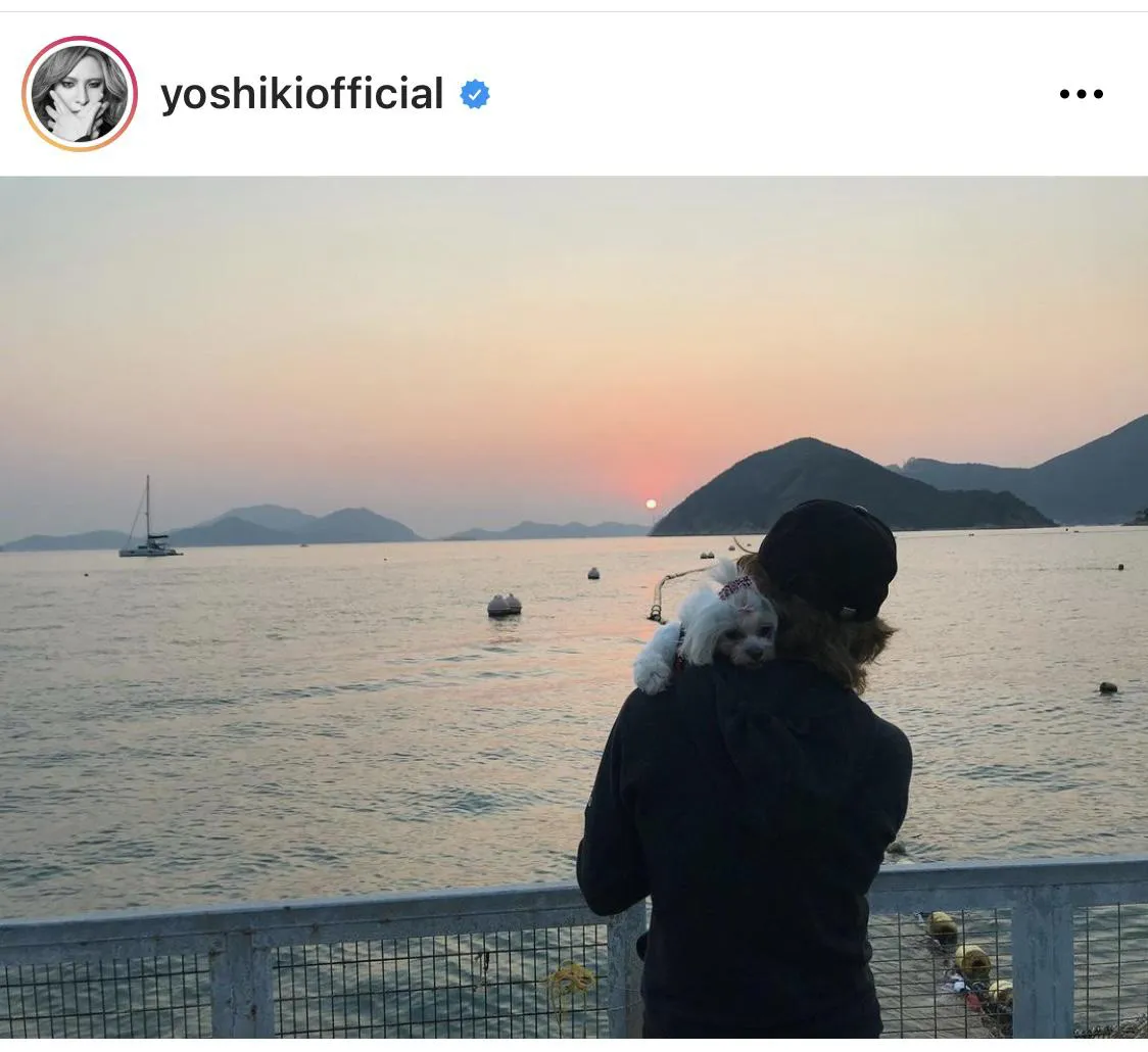 ※YOSHIKI公式Instagram(yoshikiofficial)のスクリーンショット