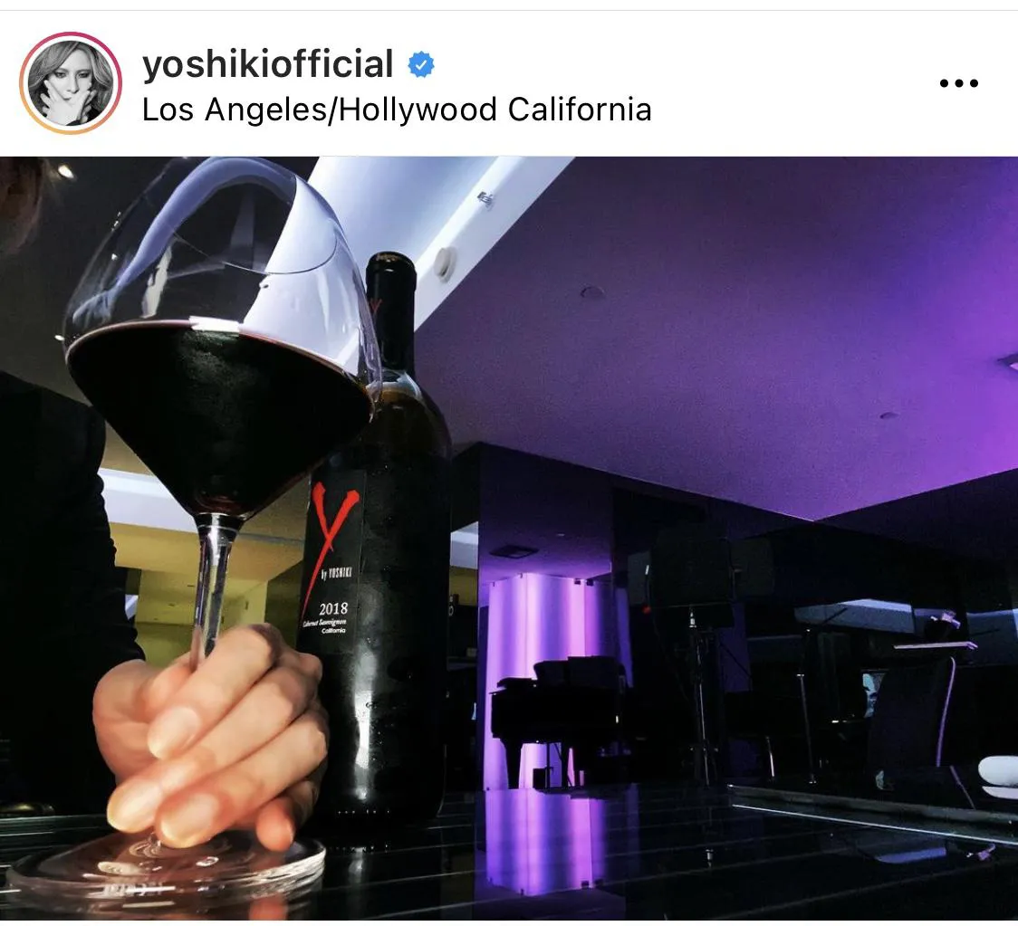 ※YOSHIKI公式Instagram(yoshikiofficial)のスクリーンショット