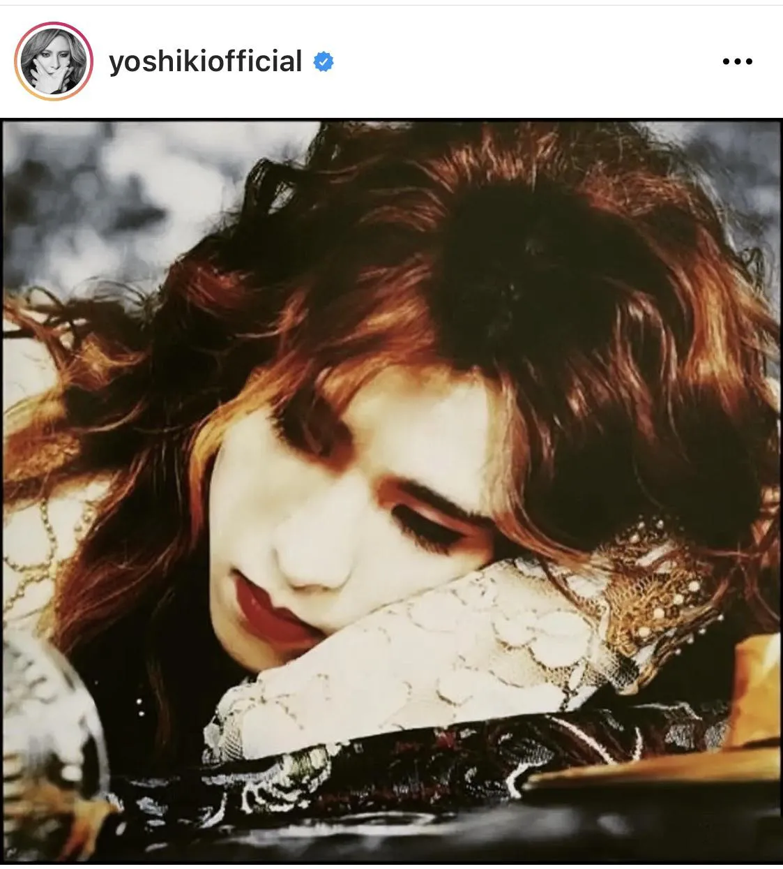 ※YOSHIKI公式Instagram(yoshikiofficial)のスクリーンショット