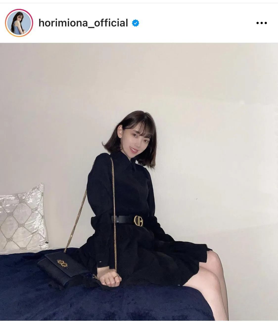 ※堀未央奈公式Instagram(horimiona_official)のスクリーンショット