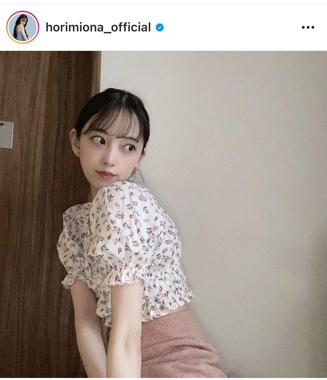 ※堀未央奈公式Instagram(horimiona_official)のスクリーンショット