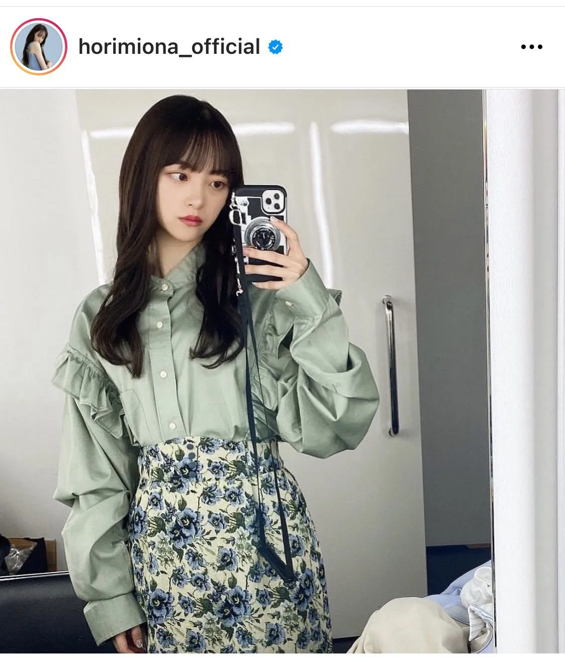 ※堀未央奈公式Instagram(horimiona_official)のスクリーンショット