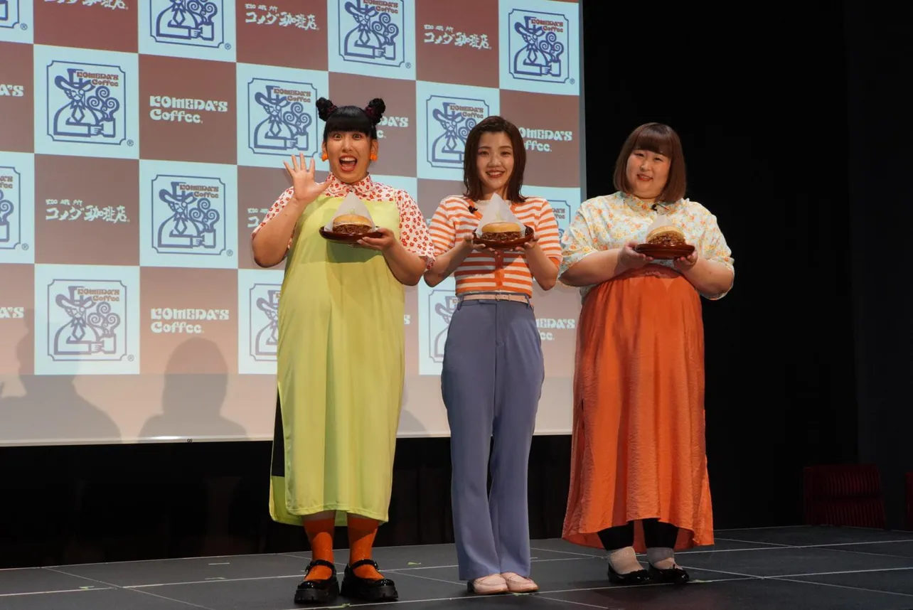 イベントに登壇した3時のヒロイン・ゆめっち、福田麻貴、かなで（写真左から）