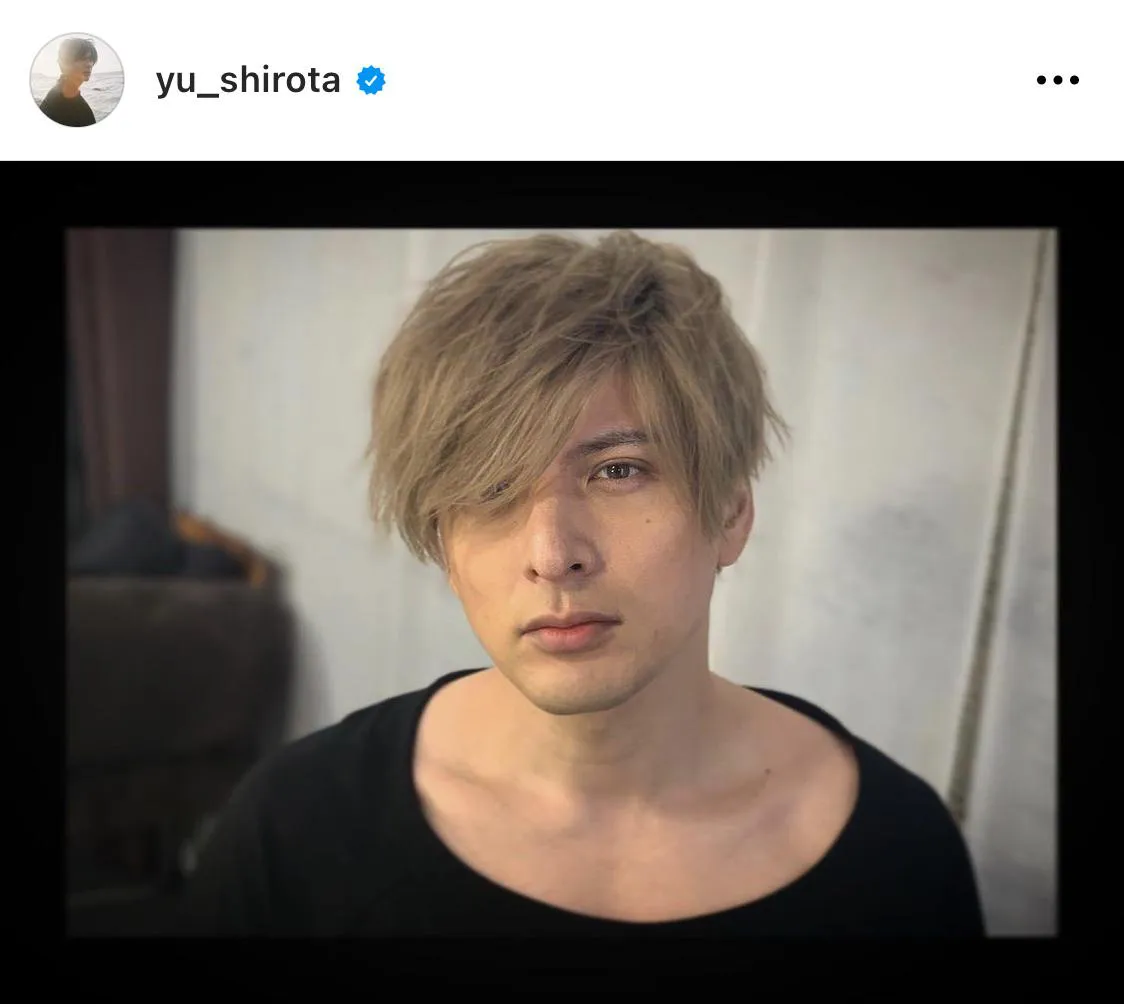 ※城田優公式Instagram(yu_shirota)のスクリーンショット