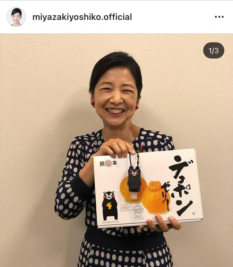 ※画像は宮崎美子(miyazakiyoshiko.official)公式Instagramのスクリーンショット