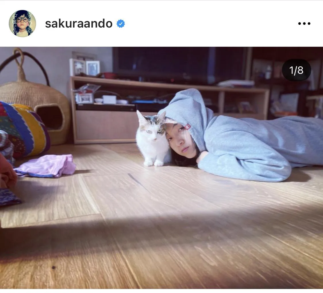 ※安藤サクラ公式Instagram(sakuraando)のスクリーンショット