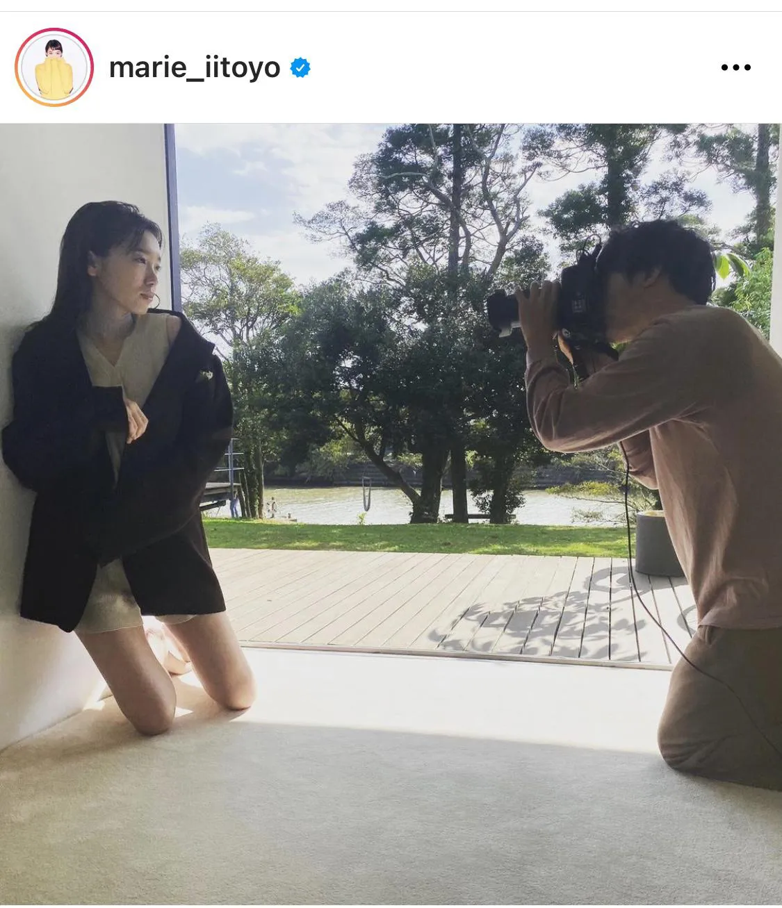 ※飯豊まりえ公式Instagram(marie_iitoyo)のスクリーンショット