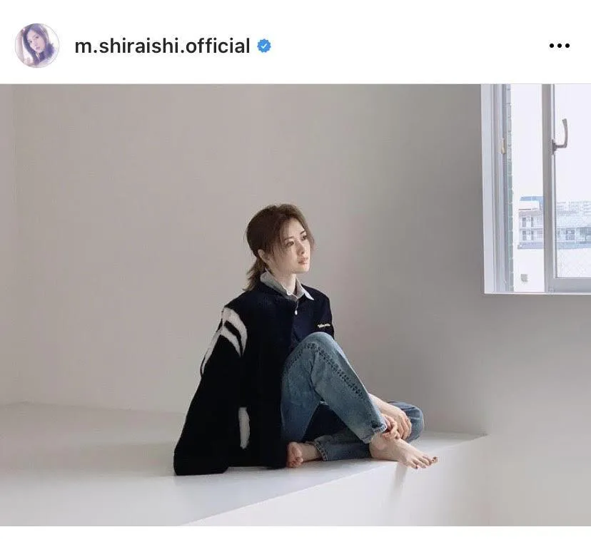 ※白石麻衣オフィシャルInstagram(m.shiraishi.official)のスクリーンショット