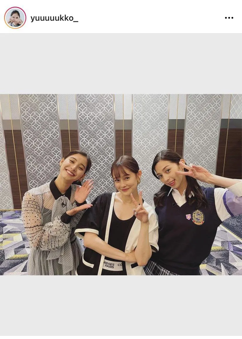 【写真を見る】「ゴチバトル」に出演した新木優子、emma、中条あやみの仲良しオフSHOT