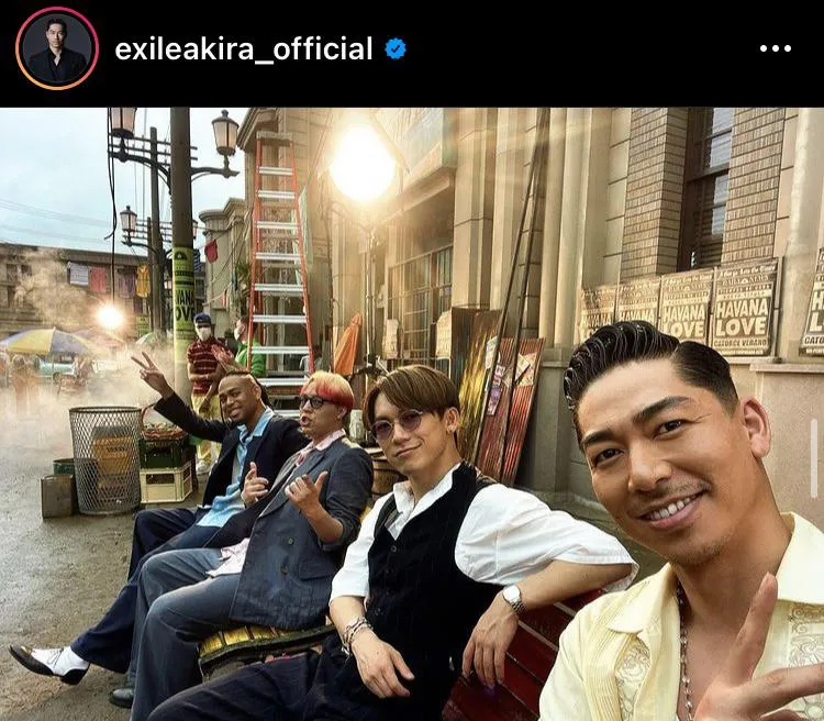 ※EXILE AKIRA公式Instagram(exileakira_official)のスクリーンショット