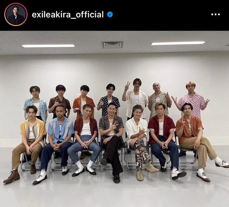 ※EXILE AKIRA公式Instagram(exileakira_official)のスクリーンショット