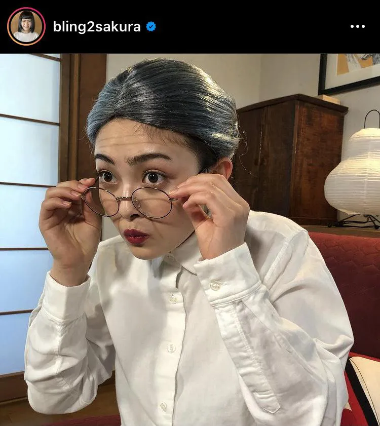 ※井上咲楽公式Instagram(bling2sakura)のスクリーンショット