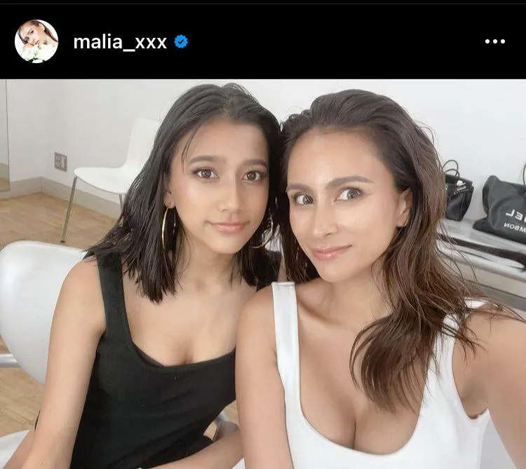 【写真を見る】MALIA.、14歳の長女・アリアとの“美し過ぎる親子”SHOT！