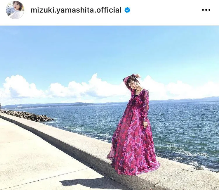 ※画像は山下美月公式Instagram(mizuki.yamashita.official)のスクリーンショット