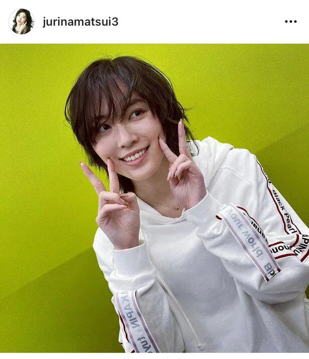 ※松井珠理奈公式Instagram(jurinamatsui3)のスクリーンショット