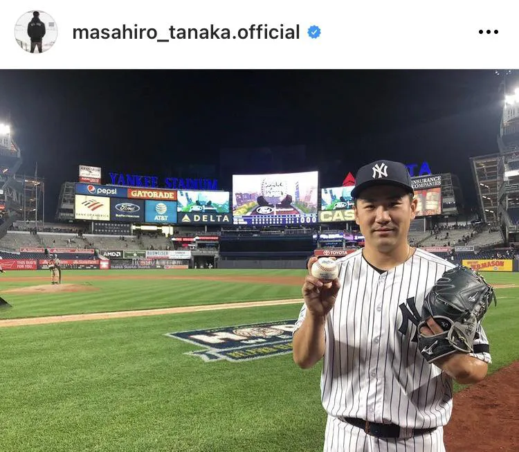 ※田中将大公式Instagram(masahiro_tanaka.offical)より