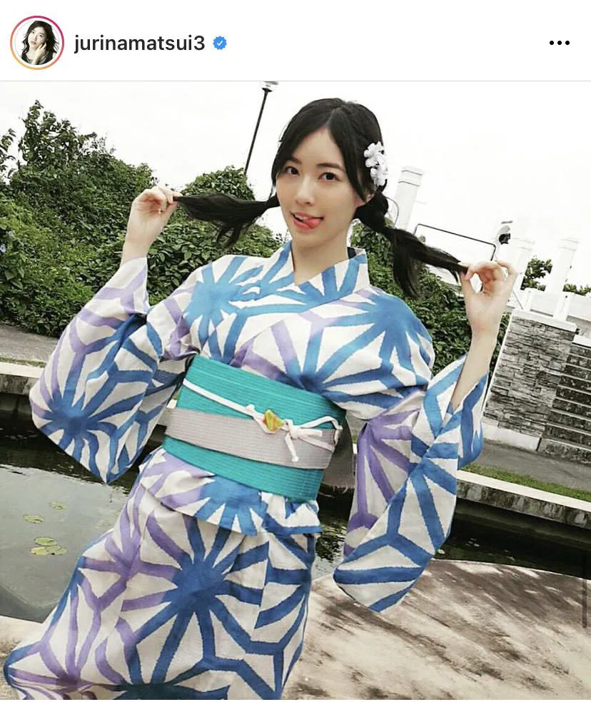 ※松井珠理奈公式Instagram(jurinamatsui3)のスクリーンショット