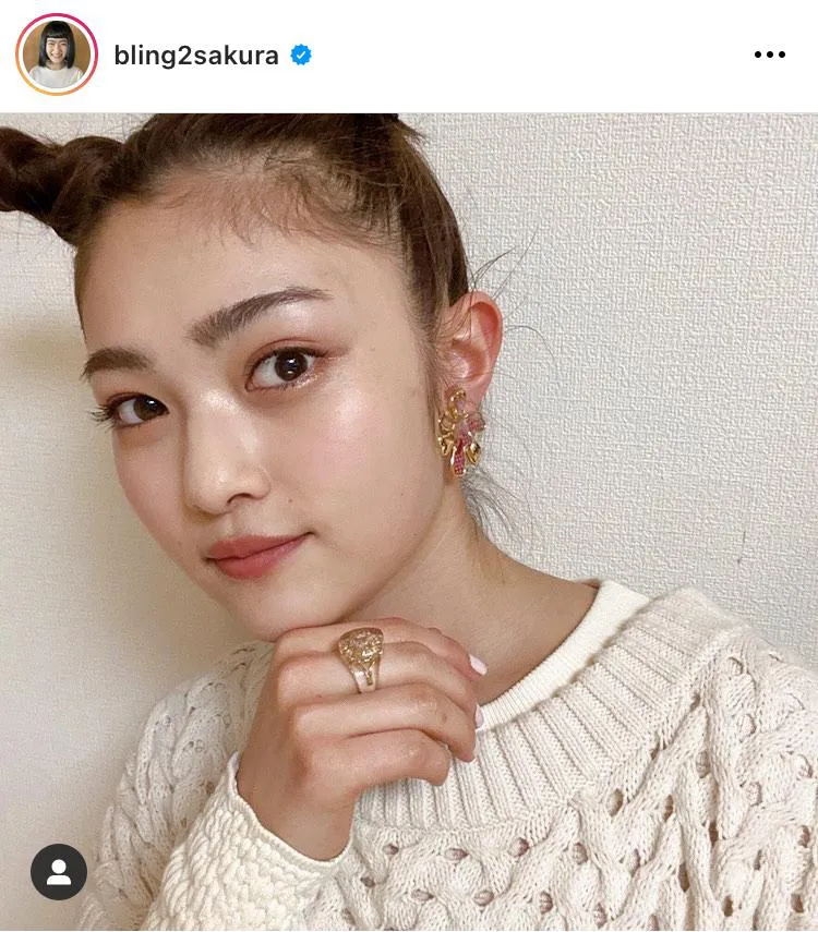 ※井上咲楽公式Instagram(bling2sakura)より