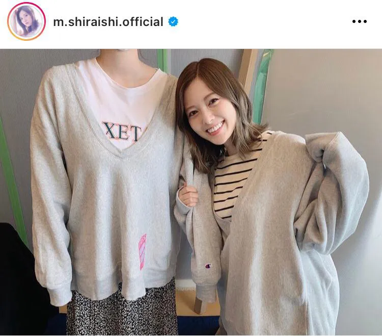 ※白石麻衣オフィシャルInstagram(m.shiraishi.official)のスクリーンショット