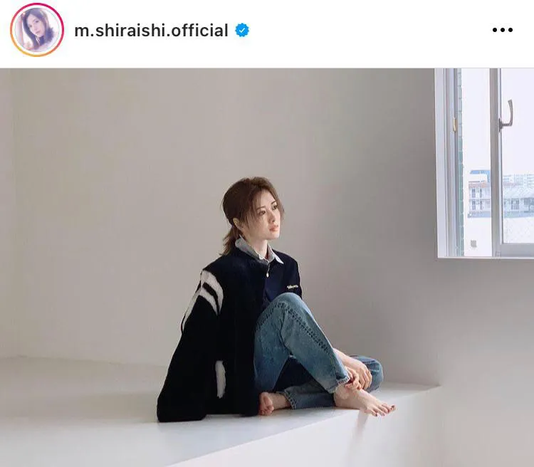 ※白石麻衣オフィシャルInstagram(m.shiraishi.official)のスクリーンショット