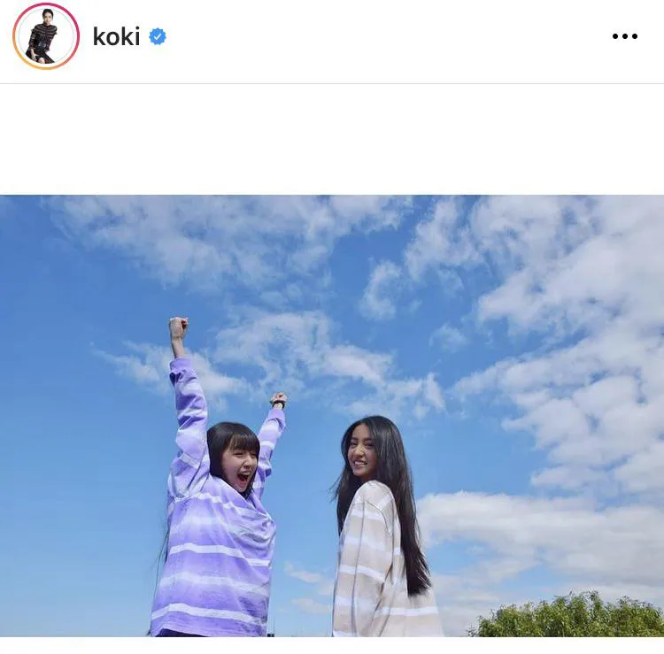 ※Koki,公式Instagram(koki)のスクリーンショット