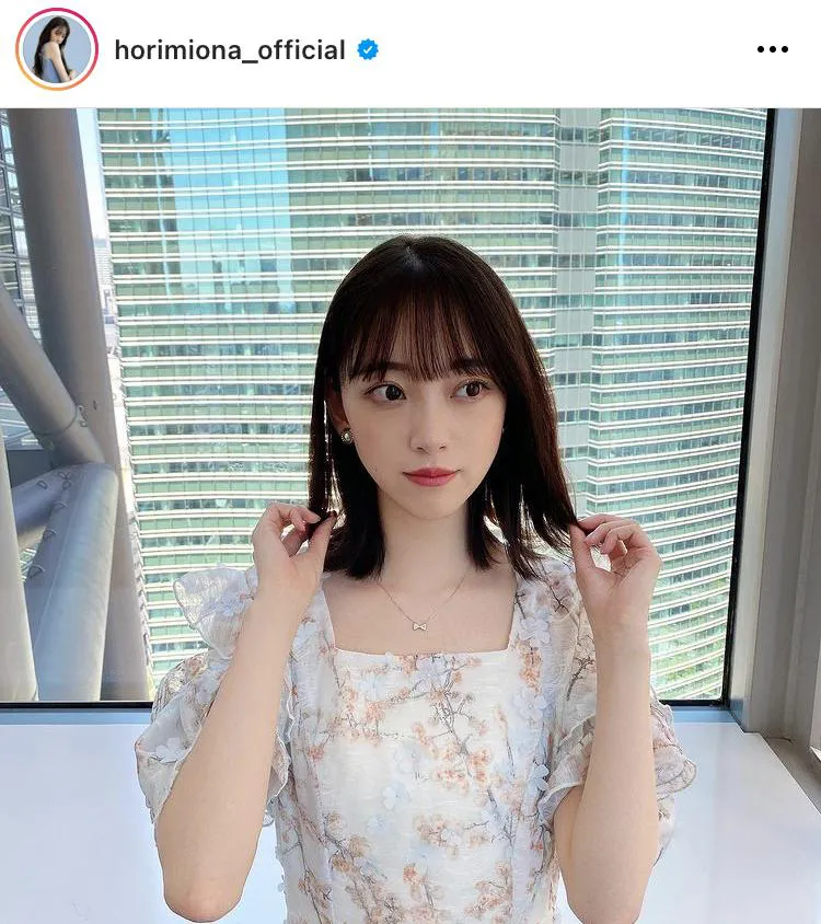 ※堀未央奈公式Instagram(horimiona_official)のスクリーンショット