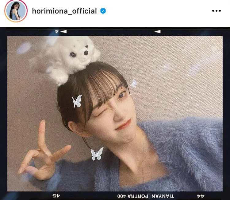 ※堀未央奈公式Instagram(horimiona_official)のスクリーンショット