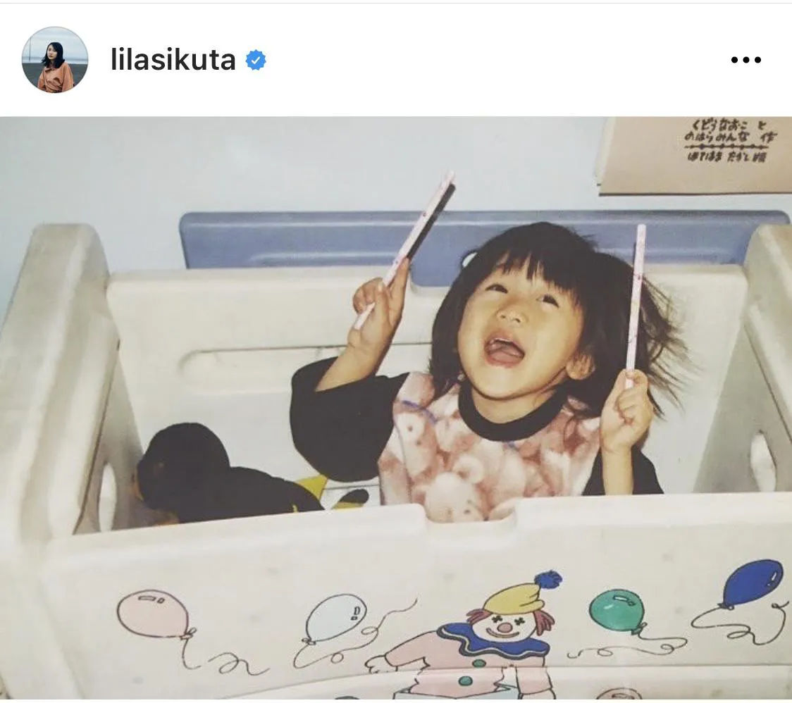 ※幾田りら公式Instagram(lilasikuta)のスクリーンショット
