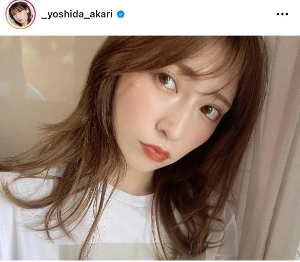 ※吉田朱里公式Instagram(_yoshida_akari)のスクリーンショット