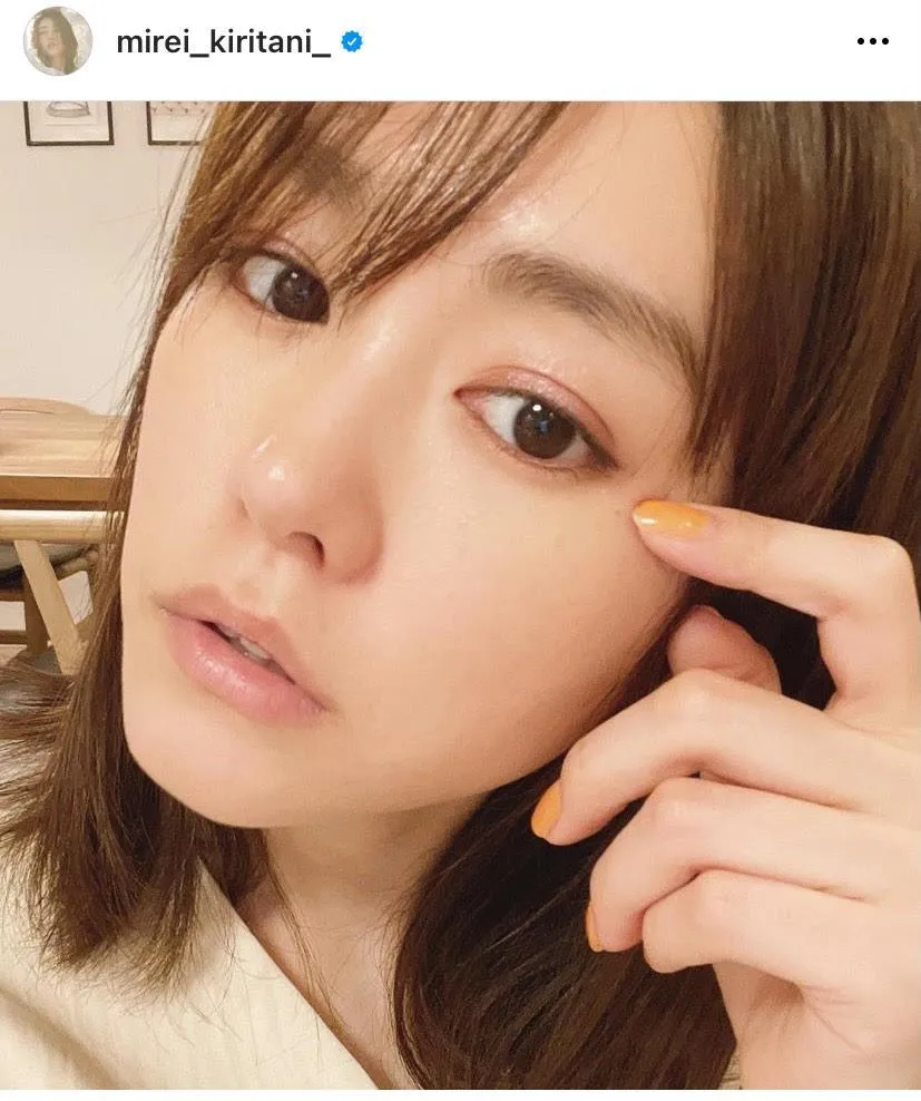 ※桐谷美玲オフィシャルInstagram(mirei_kiritani_)より