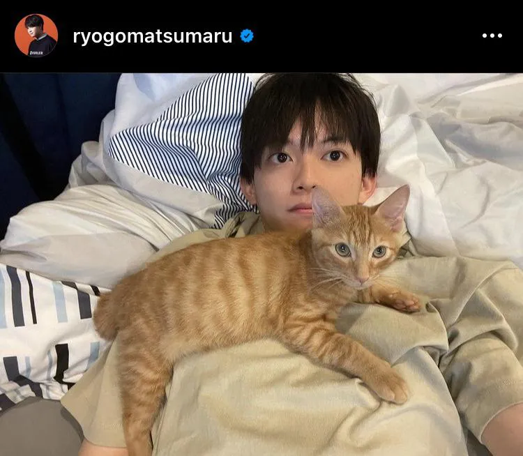※松丸亮吾公式Instagram(ryogomatsumaru)のスクリーンショット