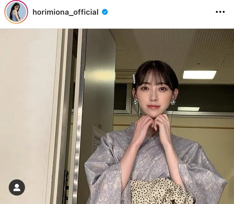 ※堀未央奈公式Instagram(horimiona_official)のスクリーンショット