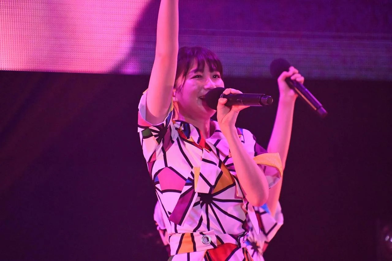 8月28日の「@JAM EXPO 2020-2021」ストロベリーステージに出演したばってん少女隊