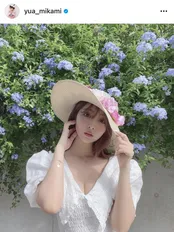 画像 三上悠亜 The夏 麦わら帽子 白ワンピ姿に お姫様 可愛すぎる 2 21 Webザテレビジョン