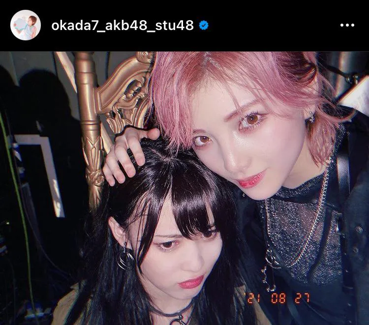 ※岡田奈々公式Instagram(okada7_akb48_stu48)より