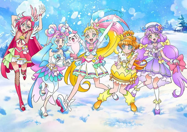 映画トロピカル ジュ プリキュア 初めての雪に大はしゃぎのトロプリ 新場面写真解禁 Webザテレビジョン