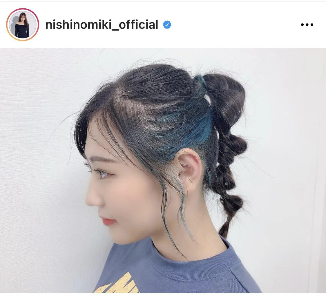 ※西野未姫公式Instagram(nishinomiki_official)のスクリーンショット