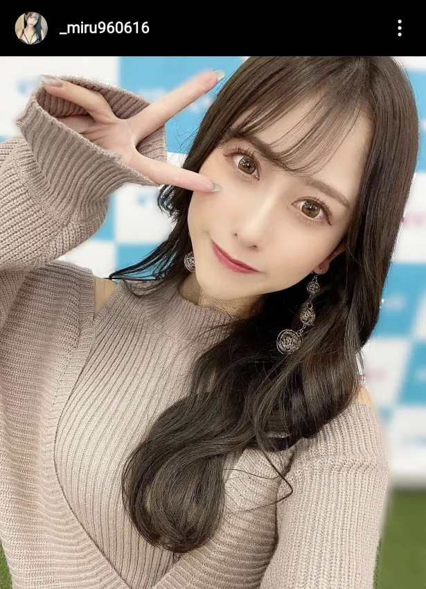 ※画像は名取くるみ(_miru960616)公式Instagramのスクリーンショット