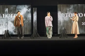 藤井夏恋、ラベンダー色の大きめジャケット&大振りなイヤリングで登場<TGC>