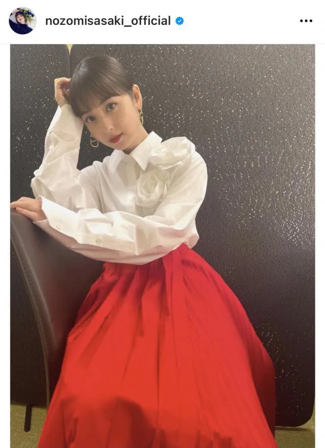 ※画像は佐々木希オフィシャルInstagram(nozomisasaki_official)より