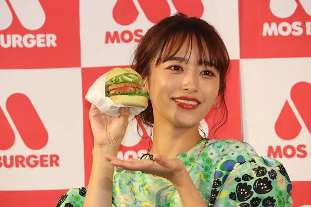 「モスバーガー新商品発表会」の様子